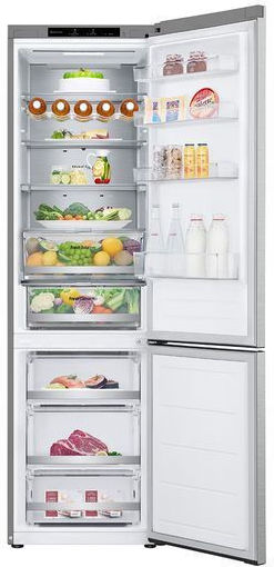 LG Ψυγειοκαταψύκτης 387lt Total NoFrost Υ203xΠ59.5xΒ67.6εκ. Inox GBV7280BMB - Image 2