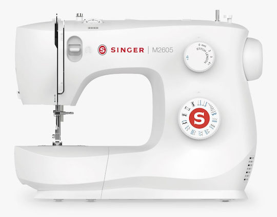 Singer Οικιακή Ραπτομηχανή Λευκή M2605