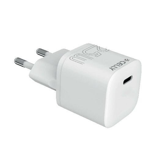 Celly Φορτιστής Χωρίς Καλώδιο με Θύρα USB-C 25W Λευκός (UCTC1USBC25WWH) - Image 2