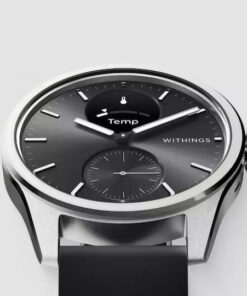 Alternative view of Withings ScanWatch 2 Stainless Steel 38mm Αδιάβροχο με Παλμογράφο (Μαύρο)