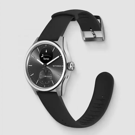 Withings ScanWatch 2 Stainless Steel 38mm Αδιάβροχο με Παλμογράφο (Μαύρο) - Image 4