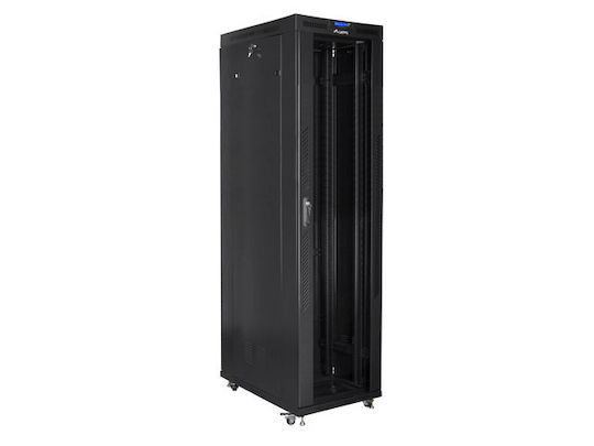 Lanberg Επιδαπέδια Καμπίνα Rack 47U Μαύρο FF01-8047-12BL