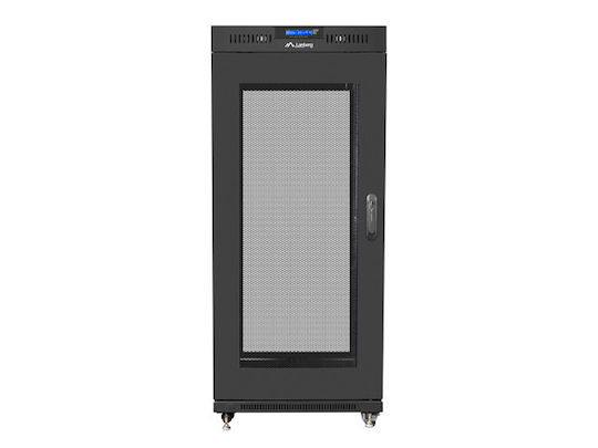 Lanberg Επιδαπέδια Καμπίνα Rack 15U Μαύρο FF01-8015-23BL