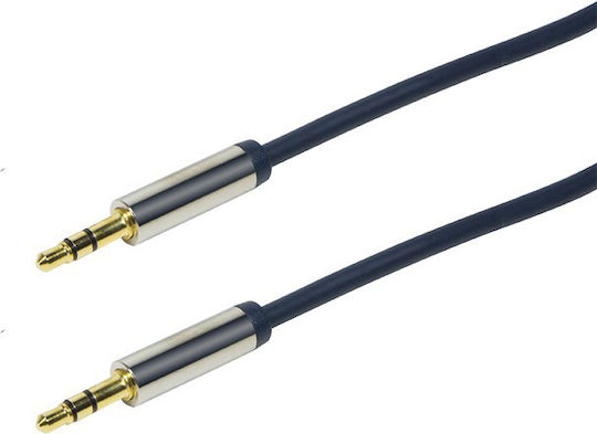LogiLink Καλώδιο 3.5mm male - 3.5mm male Μαύρο 0.3m (CA10030)
