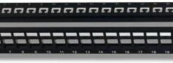 Intellinet Patch Panel Keystone για Rack 1U 19" 24 Θυρών Μαύρο 720328