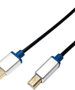 LogiLink USB 2.0 Cable USB-A male - USB-B male Μαύρο 2m BUAB220
