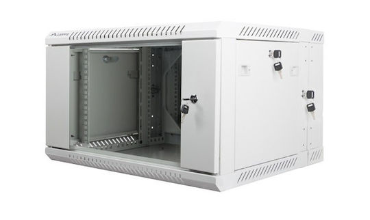 Lanberg Επιτοίχια Καμπίνα Rack 6U 60x60x37.4cm WF02-6606-10S