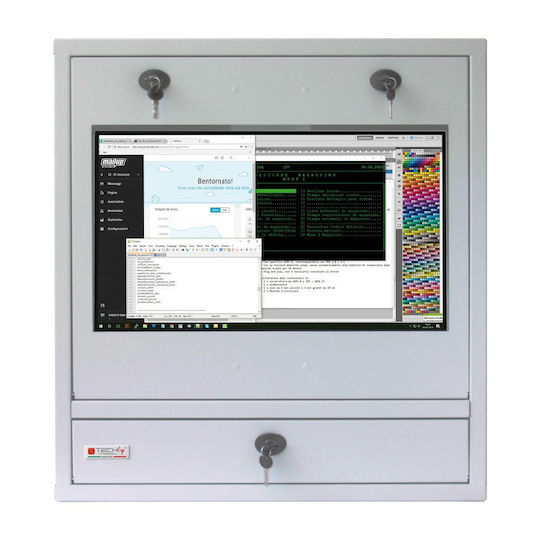 Techly Επιτοίχια Καμπίνα Rack Γκρι 105780