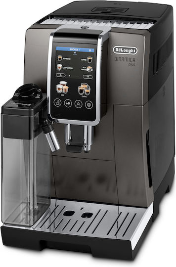 De'Longhi Dinamica Plus Αυτόματη Μηχανή Espresso 1450W Πίεσης 15bar με Μύλο Άλεσης Ασημί - Image 2