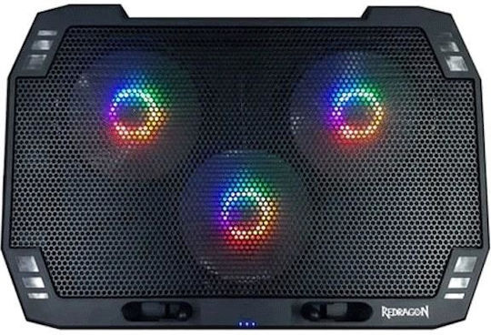 Redragon Ingrid GCP511 Βάση Στήριξης για Laptop έως 17" με 3 Ανεμιστήρες και Φωτισμό - Image 3