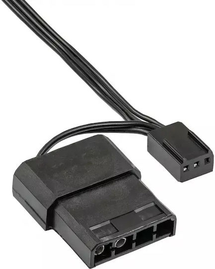 Akyga AW-12D-LED Case Fan 120mm με Λευκό Φωτισμό και Σύνδεση 3-Pin / 4-Pin Molex Λευκό - Image 3