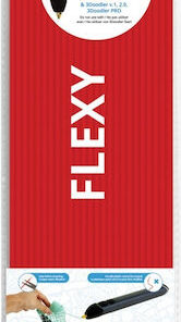 3Doodler 3D Printer Filament 3mm Flexy Red 0.002kg FLX04-RED (Refill)