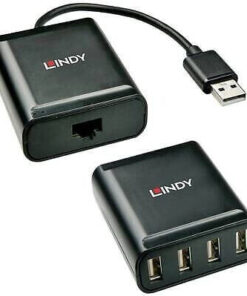 Alternative view of Lindy Usb Extender Cat5 60m 1τμχ 42679