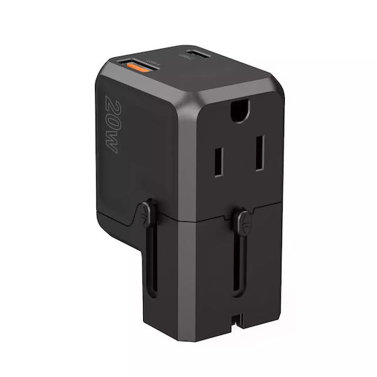 Choetech Φορτιστής Χωρίς Καλώδιο 20W Power Delivery Μαύρος (PD6038)