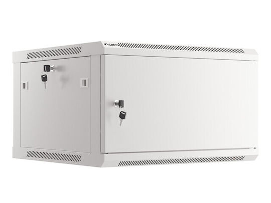 Lanberg Επιτοίχια Καμπίνα Rack 6U Γκρι WF01-6606-00S