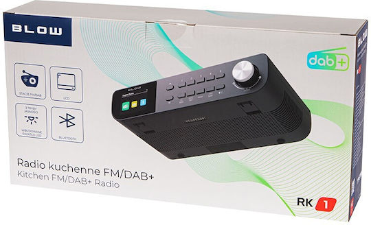 Blow RK1 Επιτραπέζιο Ραδιόφωνο DAB+ Μαύρο - Image 3