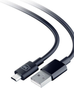 Alternative view of 3MK Regular USB 2.0 to micro USB Cable Μαύρο 1.2m