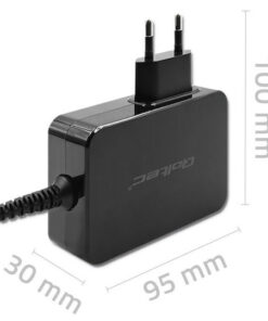 Alternative view of Qoltec Φορτιστής με Ενσωματωμένο Καλώδιο GaN USB-C 100W Power Delivery Μαύρος (Power Pro)