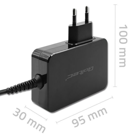 Qoltec Φορτιστής με Ενσωματωμένο Καλώδιο GaN USB-C 100W Power Delivery Μαύρος (Power Pro) - Image 2