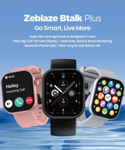 Alternative view of Zeblaze Btalk Plus Smartwatch με Παλμογράφο (Jet Black)