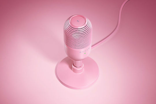 Razer Seiren V3 Mini Πυκνωτικό Μικρόφωνο USB Επιτραπέζιο για Φωνητικά σε Ροζ Χρώμα - Image 4