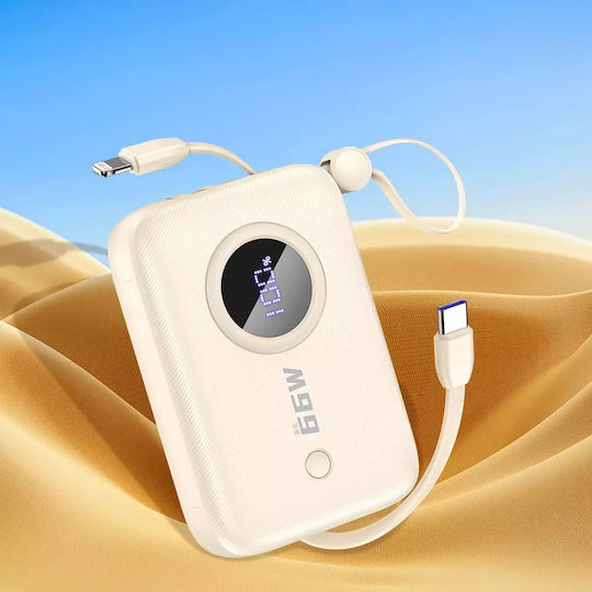 Dudao K-14 Power Bank 10000mAh 22.5W Power Delivery Μπεζ - Image 2