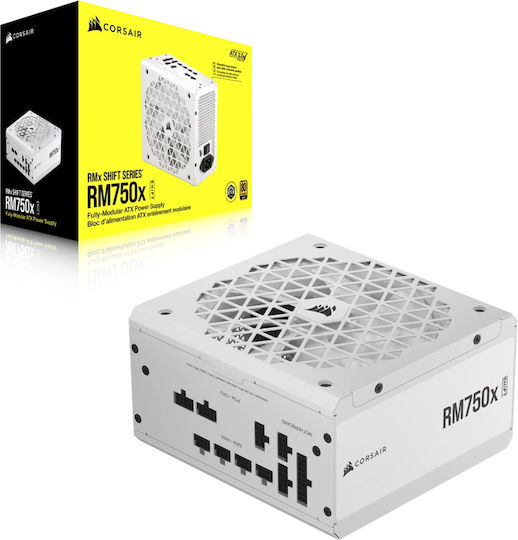 Corsair RM750x Shift 750W Λευκό Τροφοδοτικό Υπολογιστή Full Modular 80 Plus Gold - Image 2