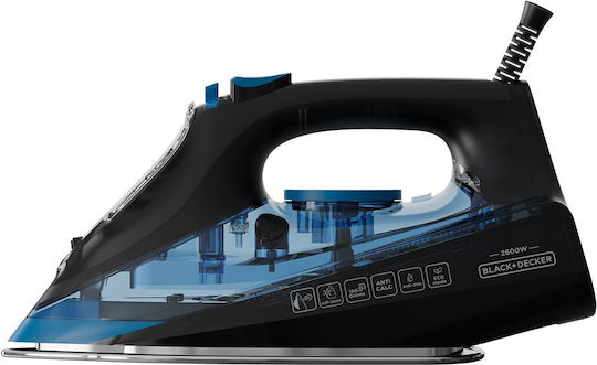 Black & Decker ES9180280B Σίδερο Ατμού 2600W με Κεραμική Πλάκα