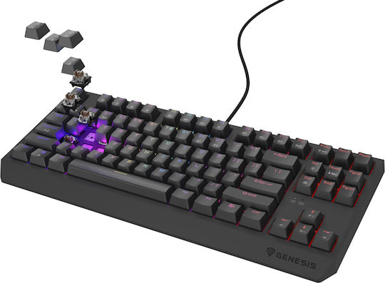 Genesis Thor 230 TKL Gaming Μηχανικό Πληκτρολόγιο Tenkeyless με Outemu Brown διακόπτες και RGB φωτισμό (Αγγλικό US) - Image 4