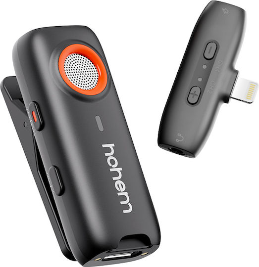 Hohem MIC-01 Type-C Ασύρματο Δυναμικό Μικρόφωνο Πέτου, Clip On για Φωνητικά - Image 2
