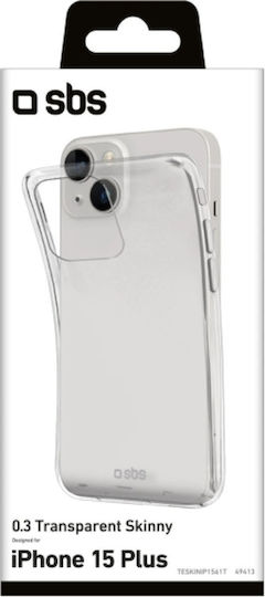 SBS 0.3 Skinny Back Cover Σιλικόνης Διάφανο (iPhone 15 Plus) SKINIP1567T - Image 2