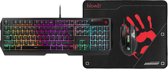 A4Tech A4TKLA47265 Σετ Gaming Πληκτρολόγιο με RGB φωτισμό & Ποντίκι (Αγγλικό US) - Image 2