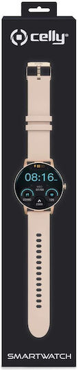 Celly TRAINERROUND2 Smartwatch με Παλμογράφο (Μπεζ) - Image 3