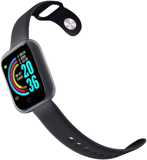 Celly TRAINERBEAT Smartwatch (Μαύρο / Πράσινο Λουράκι) - Image 2