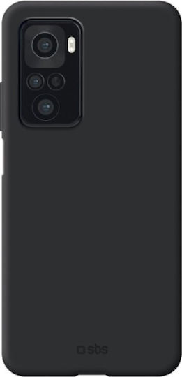 SBS Sensity Back Cover Σιλικόνης Μαύρο (Redmi Note 10 / 10s / Poco M5s) SENSXIRNO10K