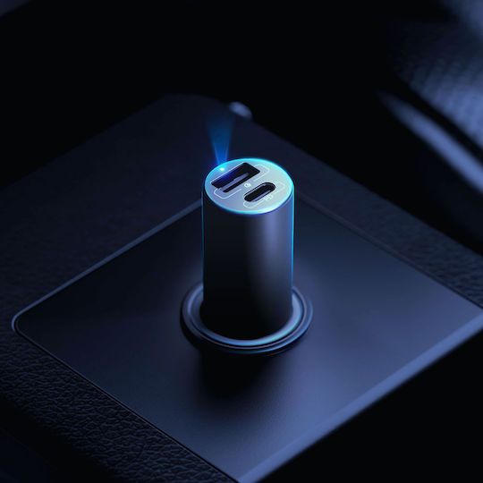 3MK Φορτιστής Αυτοκινήτου HyperCar 100W με Θύρες: 1xUSB 1xType-C Μαύρος 3MK3754 - Image 4