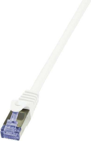 LogiLink U/UTP Cat.6a Καλώδιο Δικτύου Ethernet 15m Λευκό 1τμχ CQ4101S