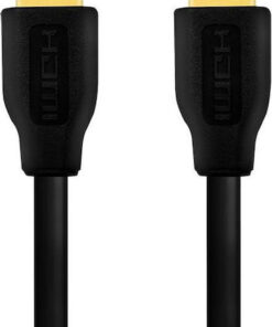 LogiLink Flat Cable HDMI male - HDMI male 1m Μαύρο CH0100