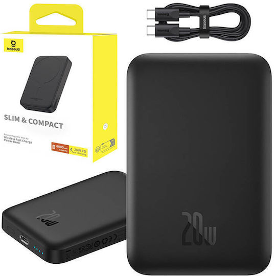 Baseus MagSafe Power Bank 6000mAh 20W με Θύρα USB-C Μαύρο - Image 4