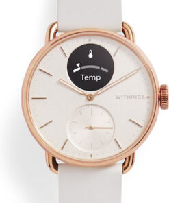 Withings ScanWatch 2 Stainless Steel 38mm Αδιάβροχο με Παλμογράφο (Sand)