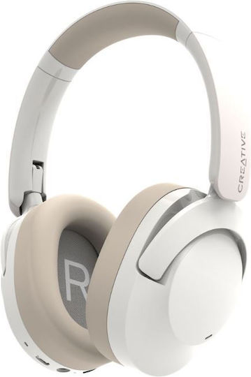 Creative Zen Hybrid 2 Ασύρματα / Ενσύρματα Over Ear Ακουστικά με 67 ώρες Λειτουργίας και Quick Charge Cream - Image 7