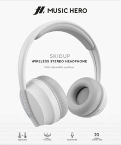 Alternative view of SBS Music Hero Skidup Ασύρματα Bluetooth On Ear Ακουστικά με 20 ώρες Λειτουργίας Λευκά