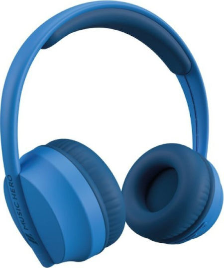 SBS Music Hero Skidup Ασύρματα Bluetooth On Ear Ακουστικά με 20 ώρες Λειτουργίας Μπλε