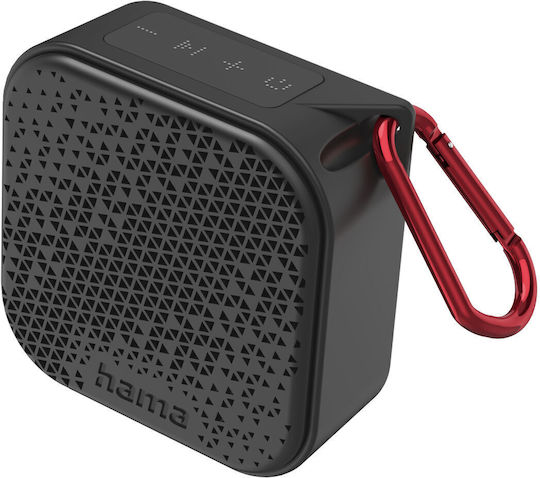 HAMA Pocket 3.0 Αδιάβροχο Ηχείο Bluetooth 3W με Ραδιόφωνο και Διάρκεια Μπαταρίας έως 2 ώρες Μαύρο - Image 2
