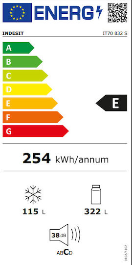 Indesit Ψυγείο Δίπορτο 437lt Υ185xΠ70xΒ65.5εκ. Inox IT70832S - Image 4