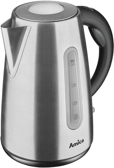 Amica Βραστήρας 1.7lt 2200W Ασημί KF 4033 - Image 5
