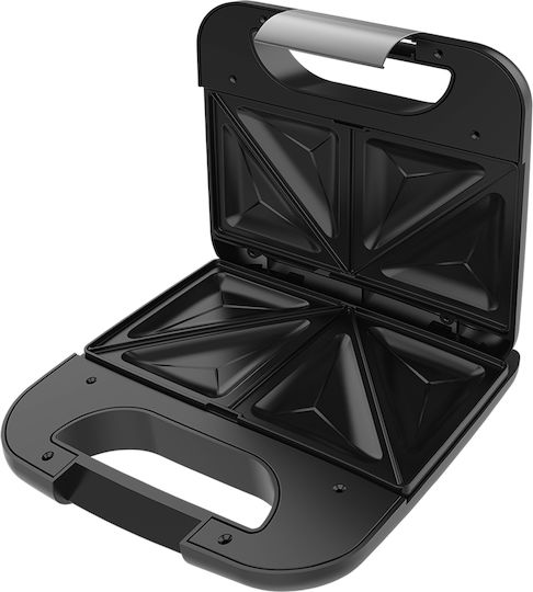 Cecotec Rock’nToast Combo Τοστιέρα με Αποσπώμενες Πλάκες για 2 Τοστ 800W Inox