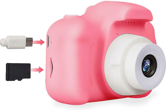 Celly Kids 2 Compact Φωτογραφική Μηχανή 0.3MP με Οθόνη 2" Ροζ - Image 4