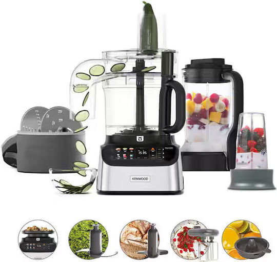De'Longhi FDM73.850SS Πολυμίξερ 1000W με Κάδο 3lt και Κανάτα Μπλέντερ Μαύρο - Image 2