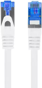 Lanberg S/FTP Cat.6a Καλώδιο Δικτύου Ethernet 3m Λευκό 1τμχ (PCF6A-10CC-0300-W)